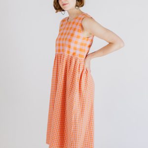 Lilah Dress - Tangerine Mix - Image 4
