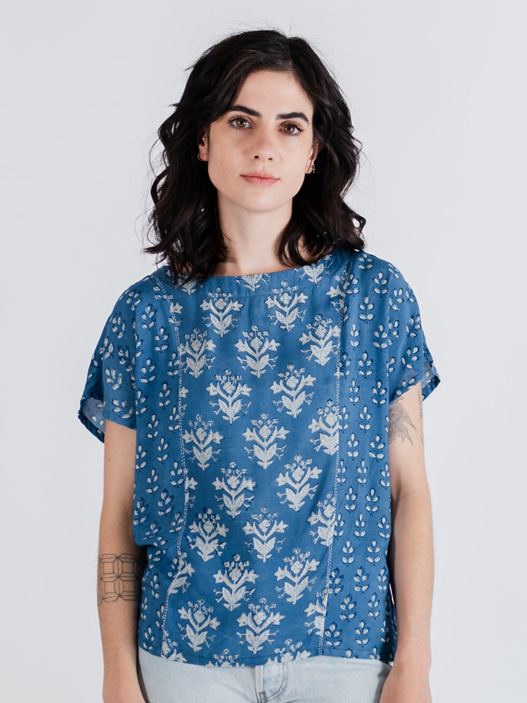 Cara Top - Indigo Mix - Image 1