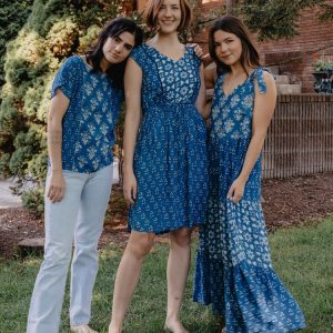 Lorelei Tiered Dress - Indigo Trio - Image 6