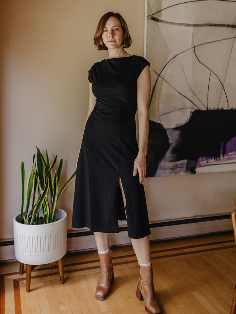 Elise Sheath Dress - Black - Image 3