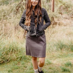 Sweet Seams Dress - Shale Rib Knit - Image 6