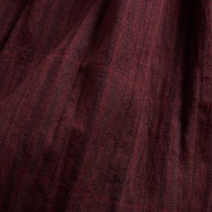 Hailee Smocked Midi Dress - Maroon Plaid - Image 6