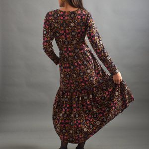 Mirah Tiered Dress - Mauve Tile - Image 8