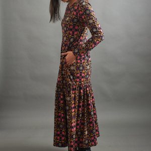 Mirah Tiered Dress - Mauve Tile - Image 10