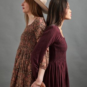 Hailee Smocked Midi Dress - Black Floral - Image 5