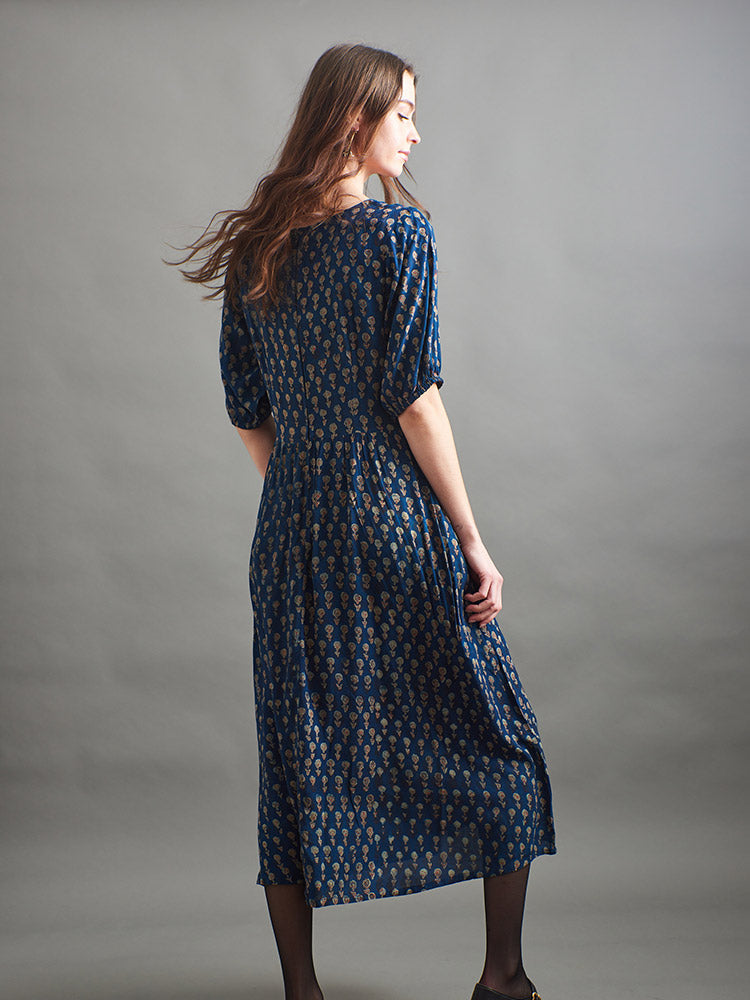 Sydney Midi Dress - Midnight Mini Floral - Image 4