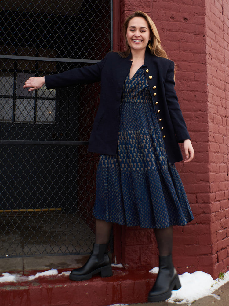 Adriana Dress - Midnight Floral Mix - Image 6