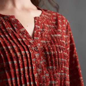 Victoria Tunic Dress - Currant Red - Image 5