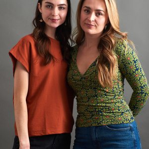 Gillian Wrap Top - Olive Floral - Image 5