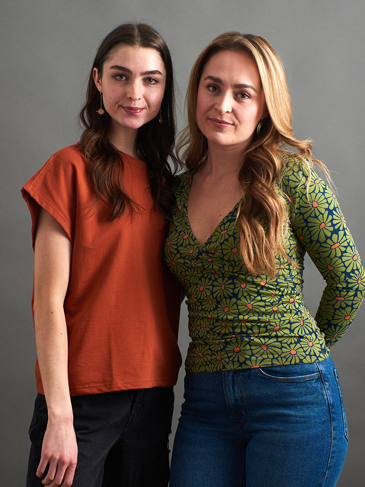 Gillian Wrap Top - Olive Floral - Image 5