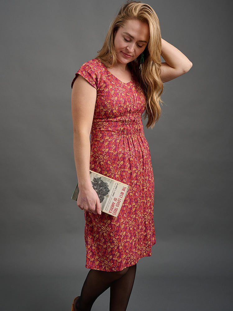Artsy Traveler Dress - Berry Poppy - Image 7