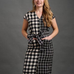 Padma Pocket Dress - Black and White Mix - Image 13
