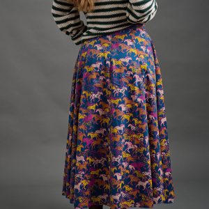 Lucinda Maxi Skirt - Blue Horses - Image 3