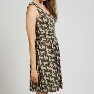 Asheville Dress - Leopard Green - Image 7