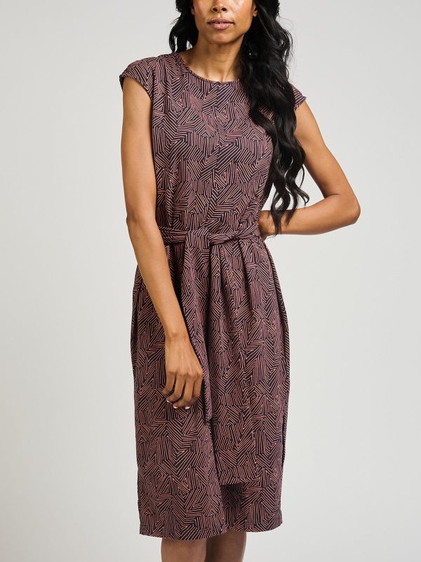 Sasha Shift Dress - Tree Rings Blue