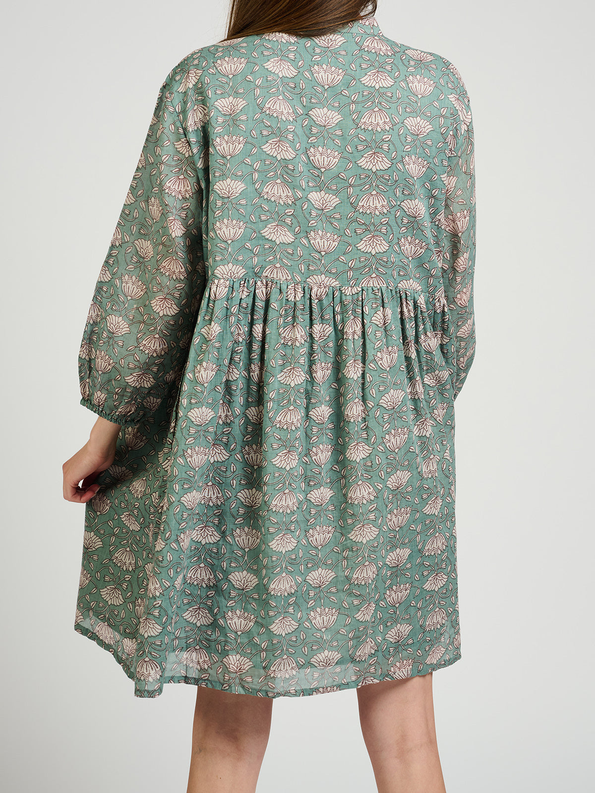 Sohla Mini Dress - Aegean Teal Floral - Image 8