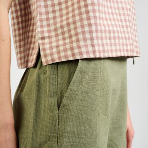 Larisa Short - Olive Chambray - Image 3