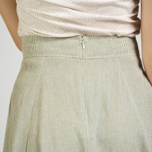 Lucinda Skirt - Olive Stripe - Image 11