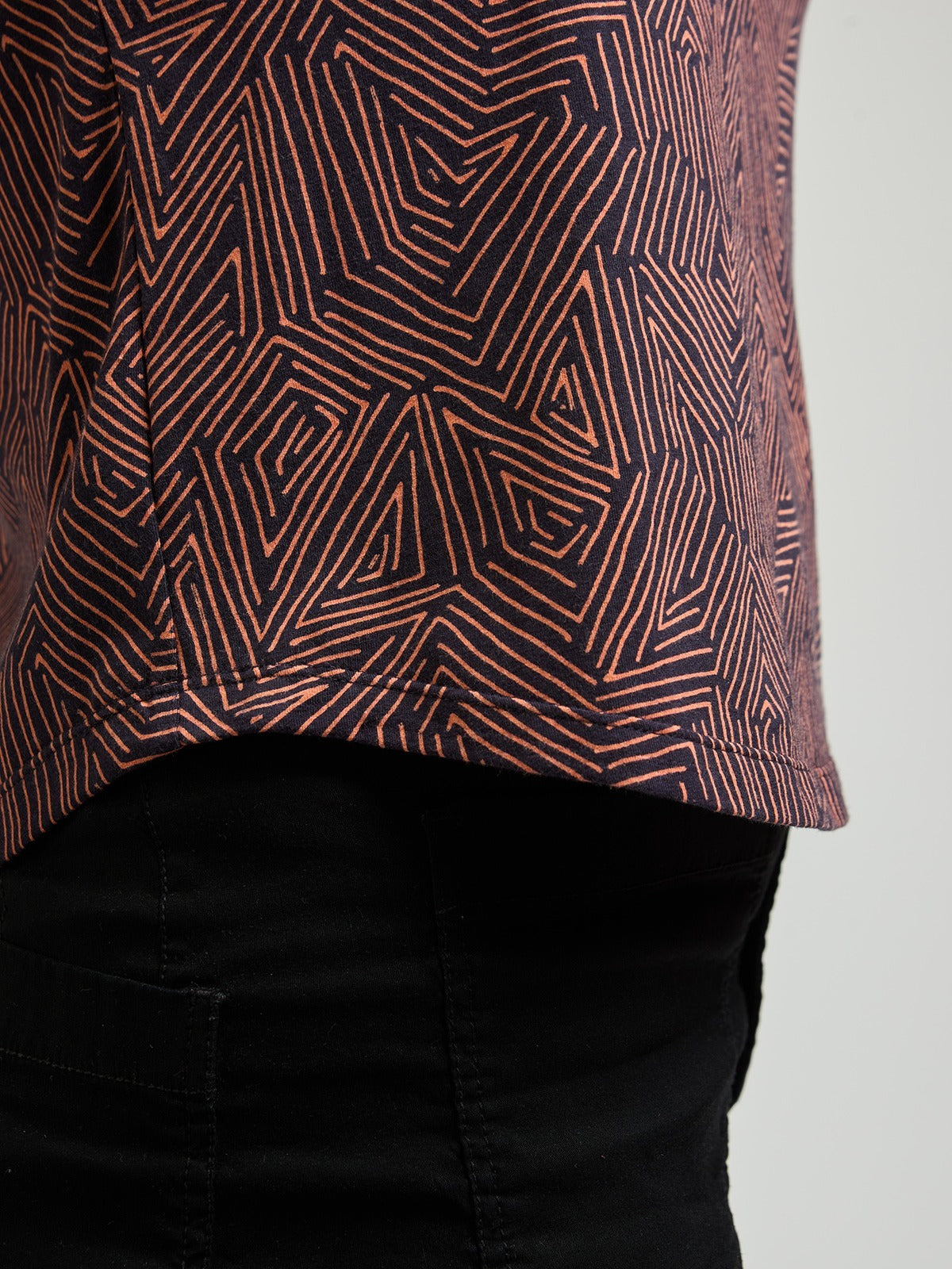 Millie Muscle Tee - Tree Rings Blue - Image 6