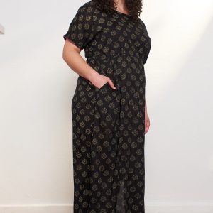 Aimee Maxi Dress - Floral Stamp Black - Image 8