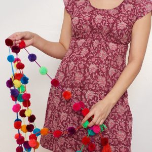 Artsy Traveler Dress - Magenta Vine - Image 3