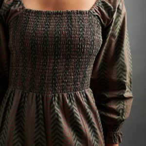 Theodora Jumpsuit - Chevron Fern Red - Image 4