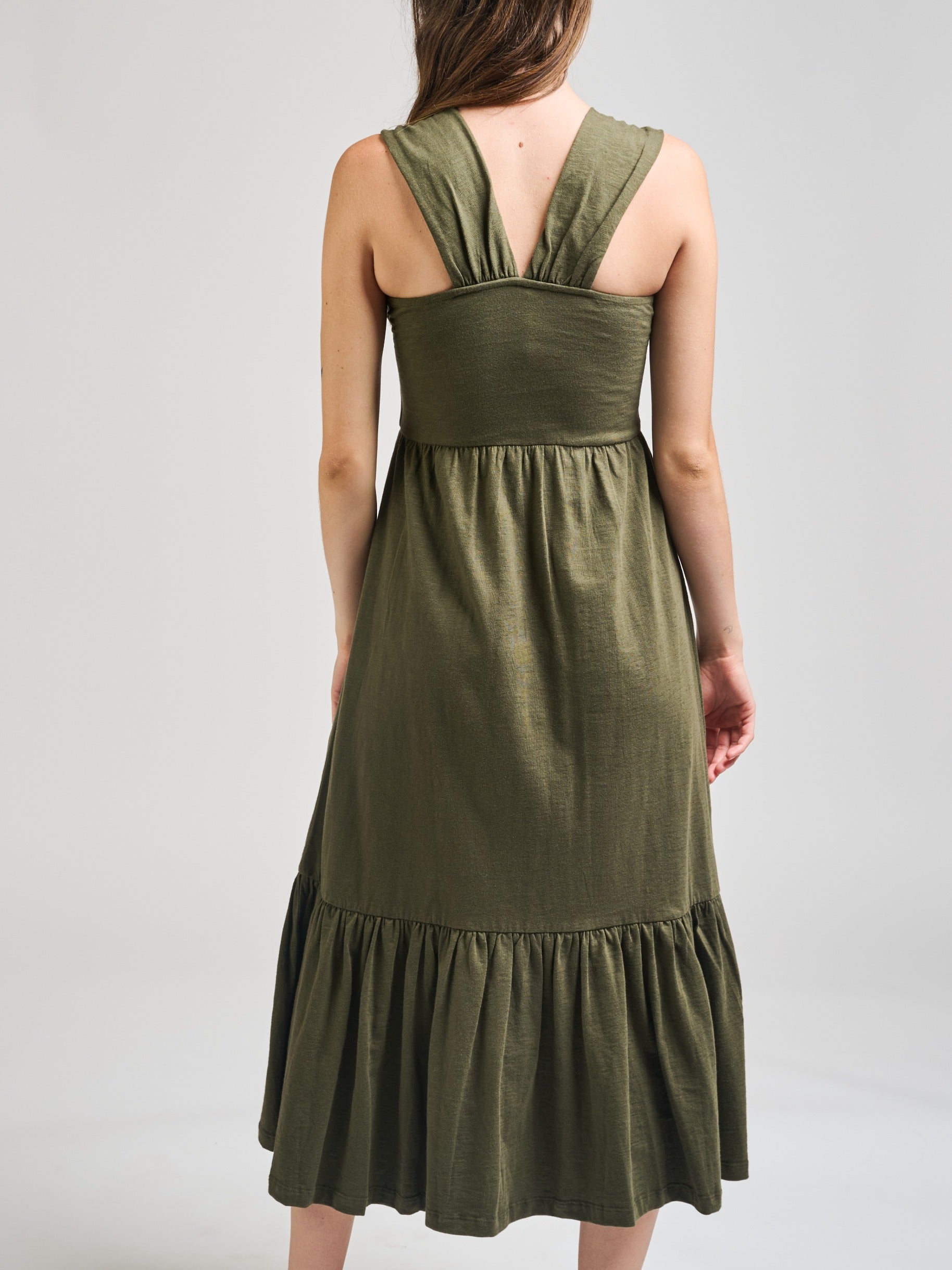 Opal Dress - Olive - Image 5