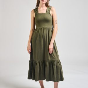 Opal Dress - Olive - Image 1
