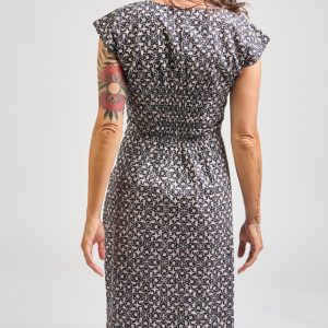 Artsy Traveler Dress - Black Botanical - Image 7