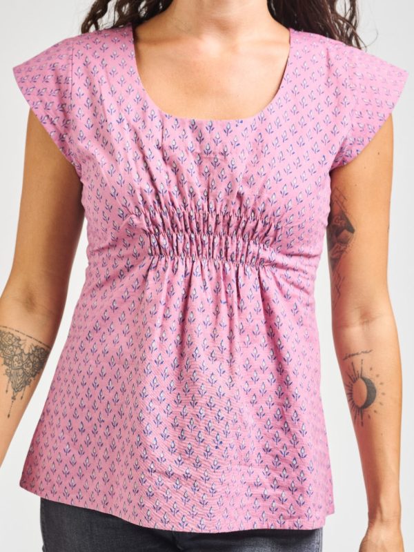 Artsy Traveler Top - Purple Buds