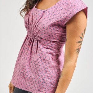 Artsy Traveler Top - Purple Buds - Image 5