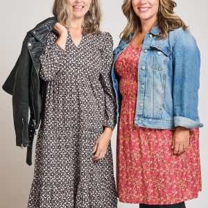 Norah Tiered Dress - Black Botanical - Image 7