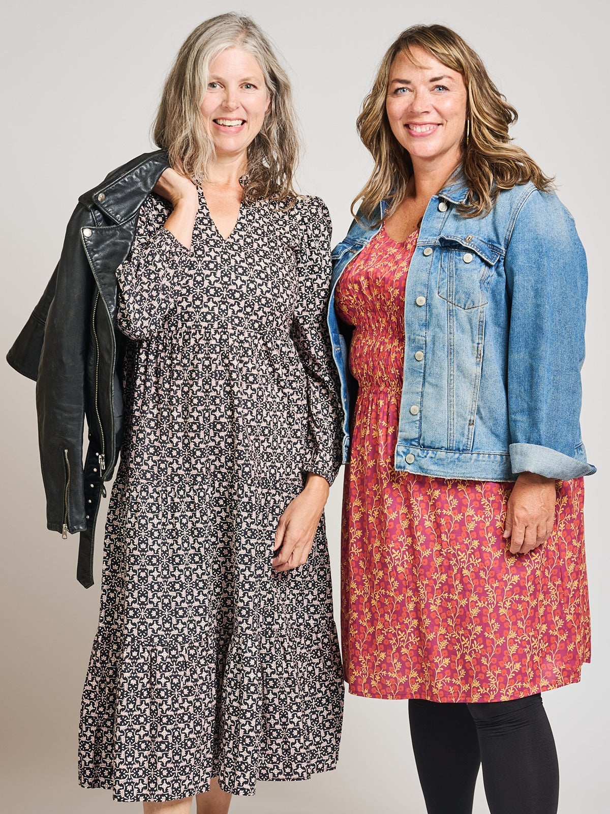 Norah Tiered Dress - Black Botanical - Image 7