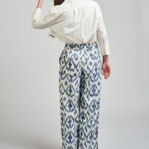 Mae Oversized Shirt - White Waves - Image 4