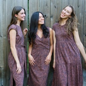 Danica Wrap Dress - Tree Rings Blue - Image 9