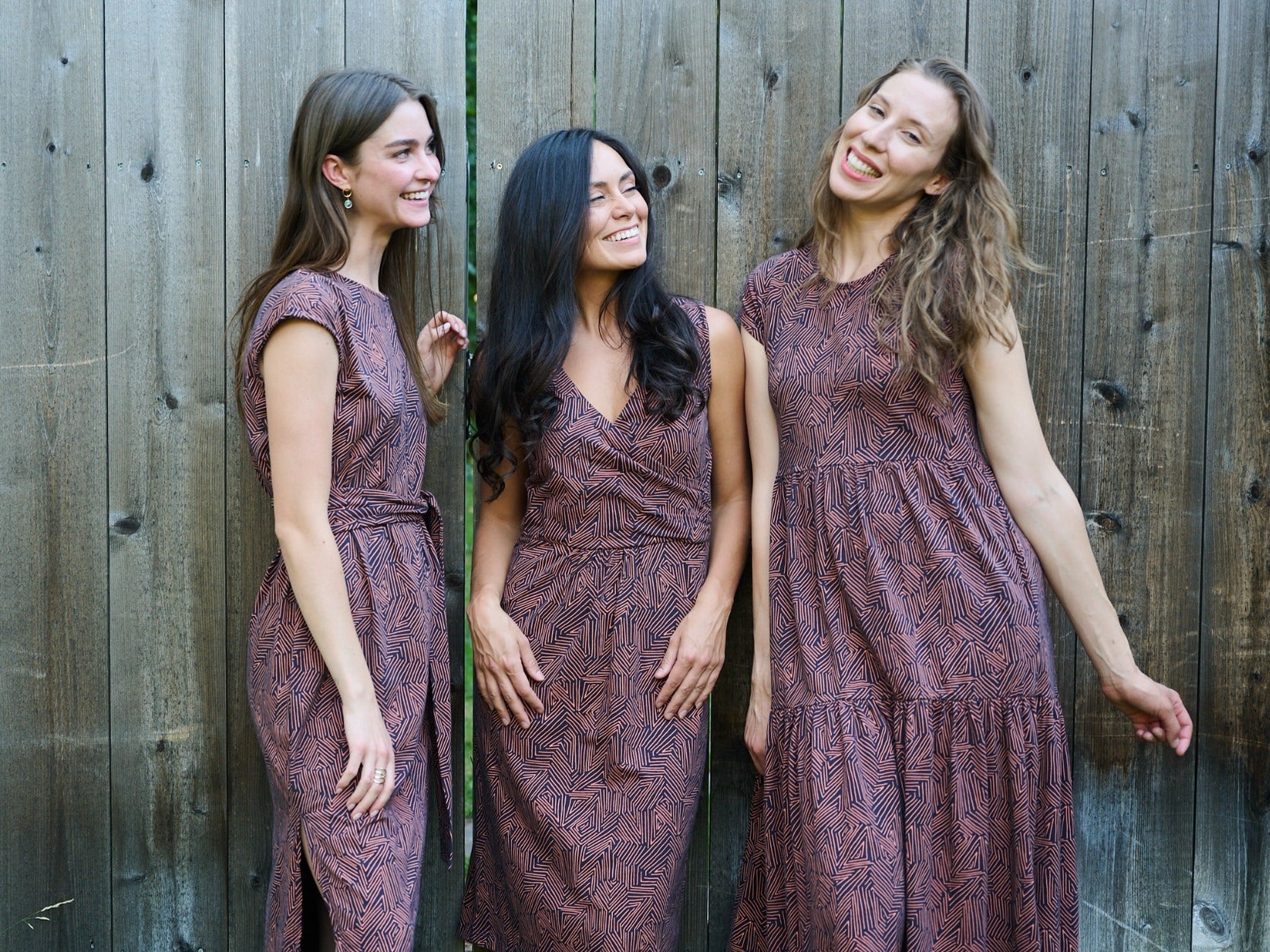 Danica Wrap Dress - Tree Rings Blue - Image 9