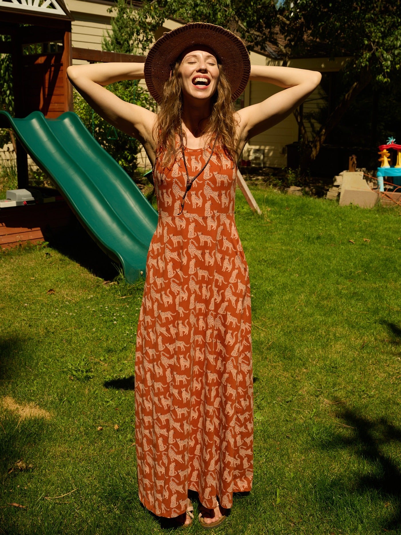 Vero Maxi Dress - Leopard Sienna - Image 4