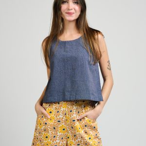 Neko Tank - Blue Chambray - Image 1
