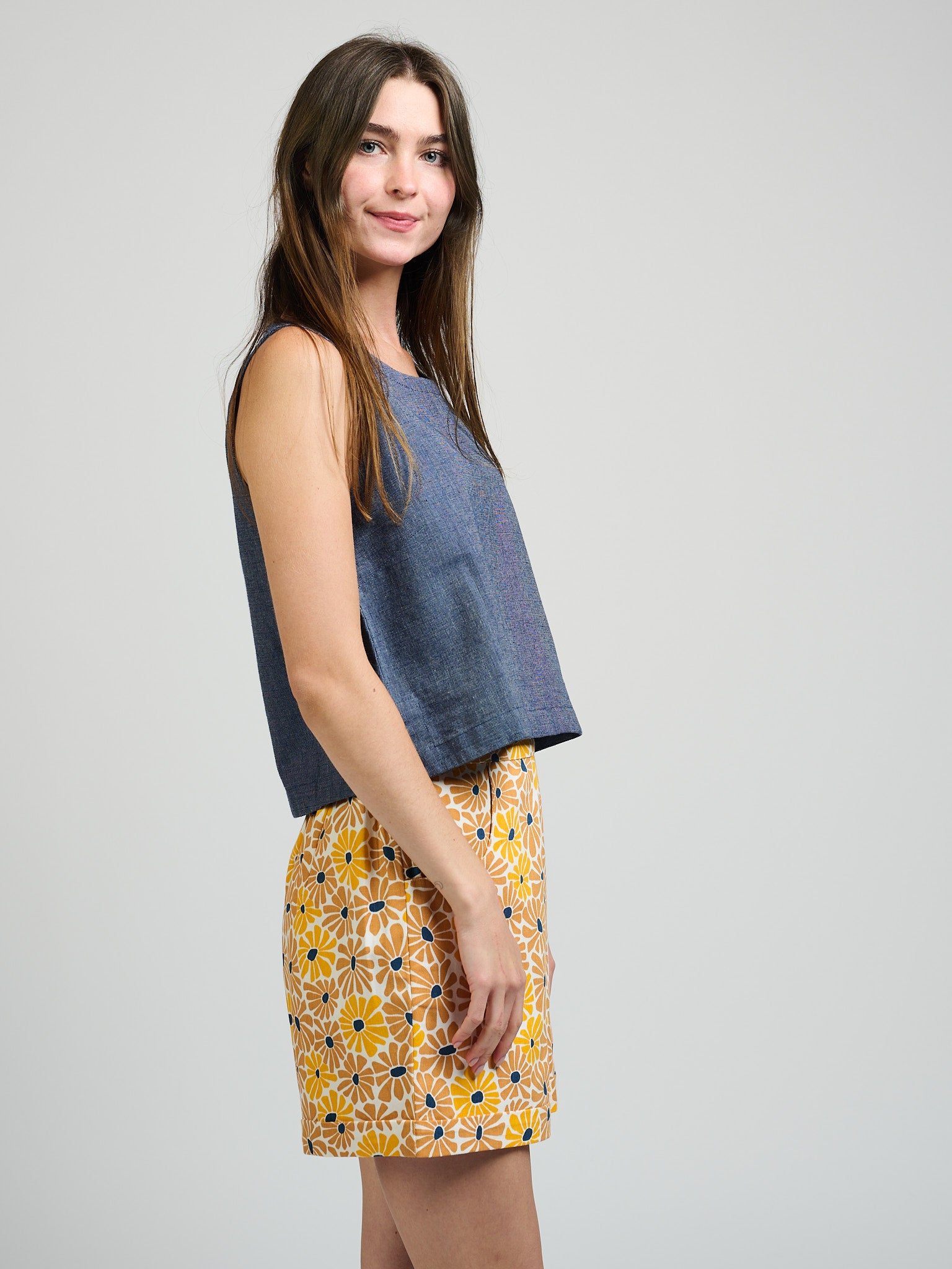 Neko Tank - Blue Chambray - Image 7