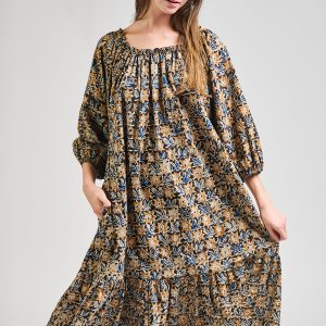 Marnie Dress - Sunflower Black - Image 4