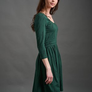 Novela Dress - Diamond Vine Dark Sage - Image 2