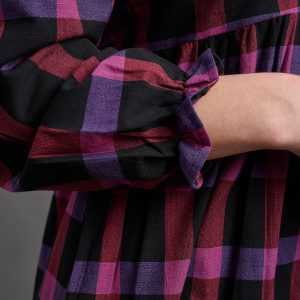 Nico Mini Dress - Ultra Violet Plaid - Image 6