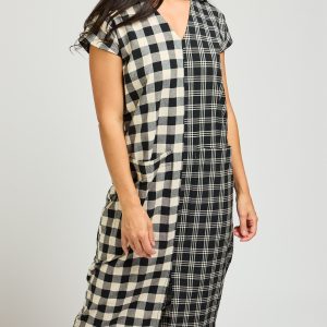 Padma Pocket Dress - Black and White Mix - Image 10