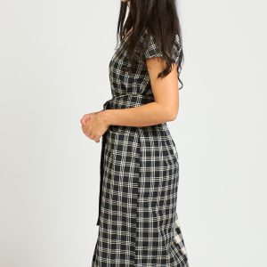 Padma Pocket Dress - Black and White Mix - Image 9