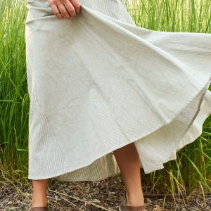 Lucinda Skirt - Olive Stripe - Image 6
