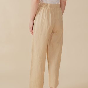 Emmy Drawstring Pant - Birch Linen - Image 5
