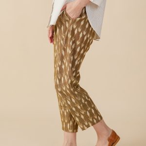 Miller Easy Pant - Olive Ikat - Image 1