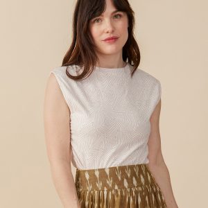 Ruched Top - Tree Rings Shell - Image 4