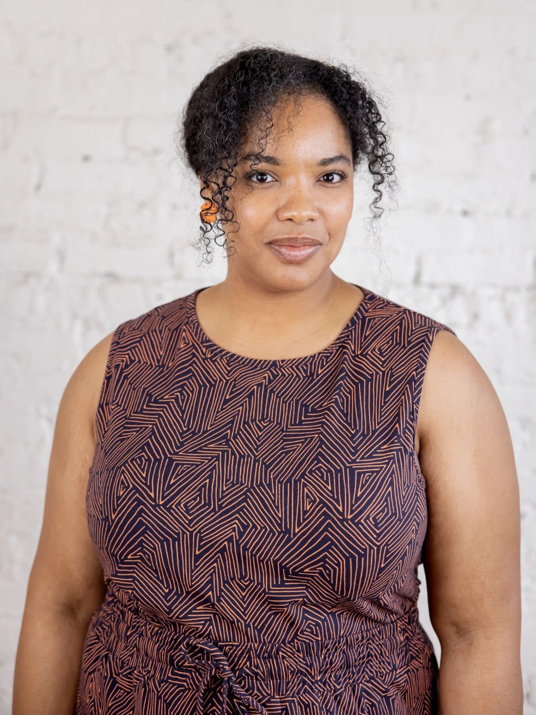 Millie Muscle Tee - Tree Rings Blue - Image 5