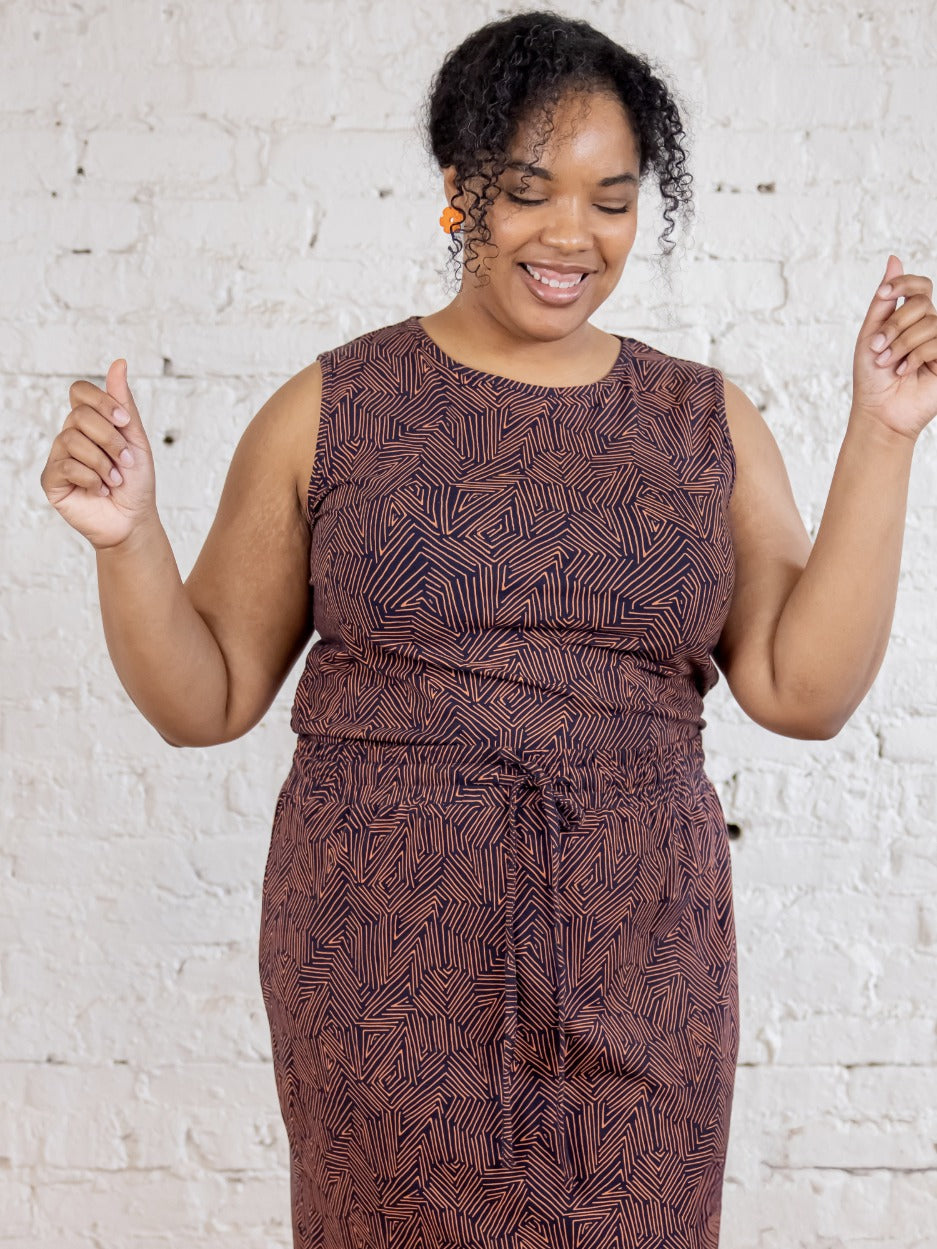 Millie Muscle Tee - Tree Rings Blue - Image 7